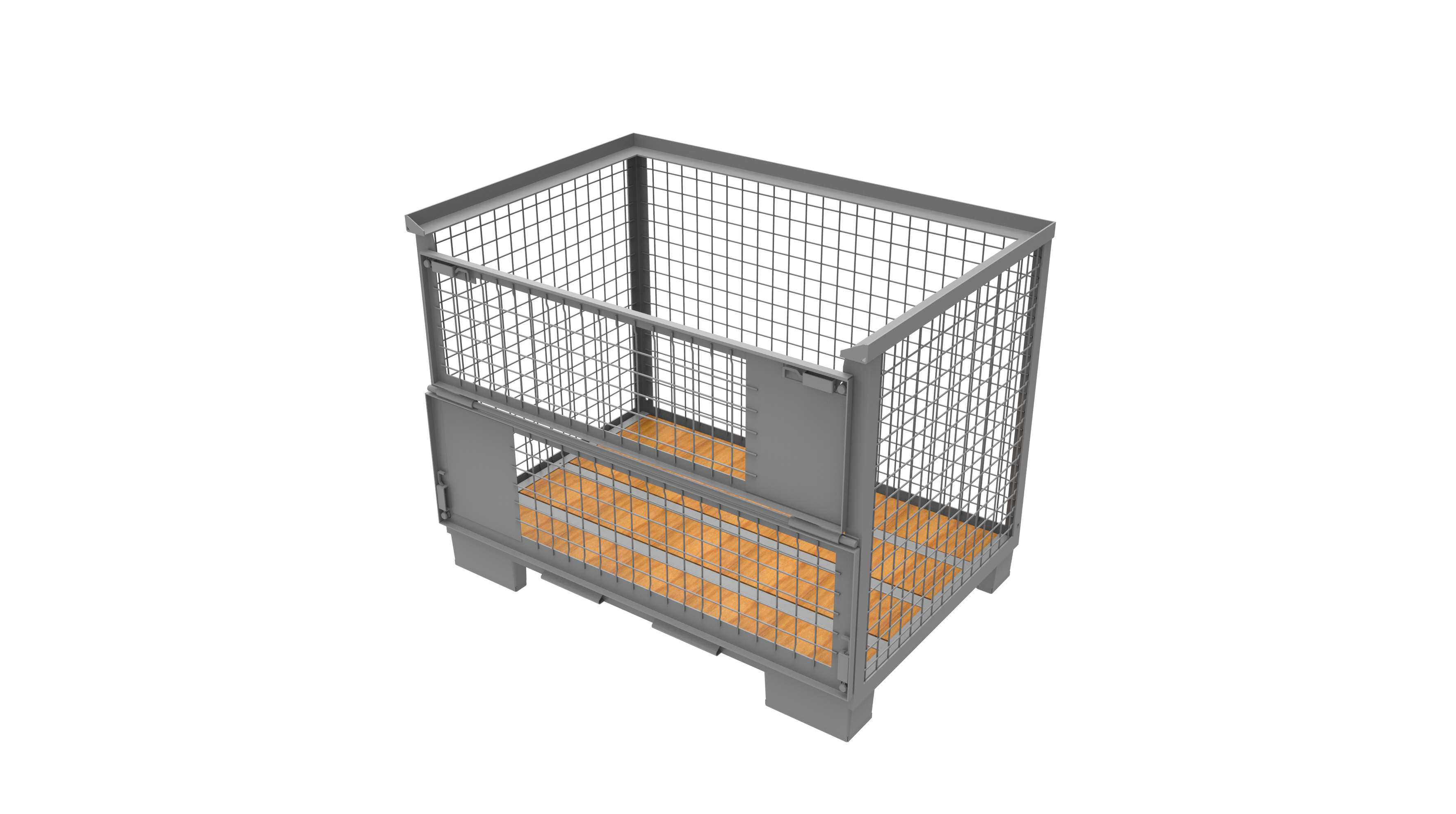 Mesh Box with Wooden Base