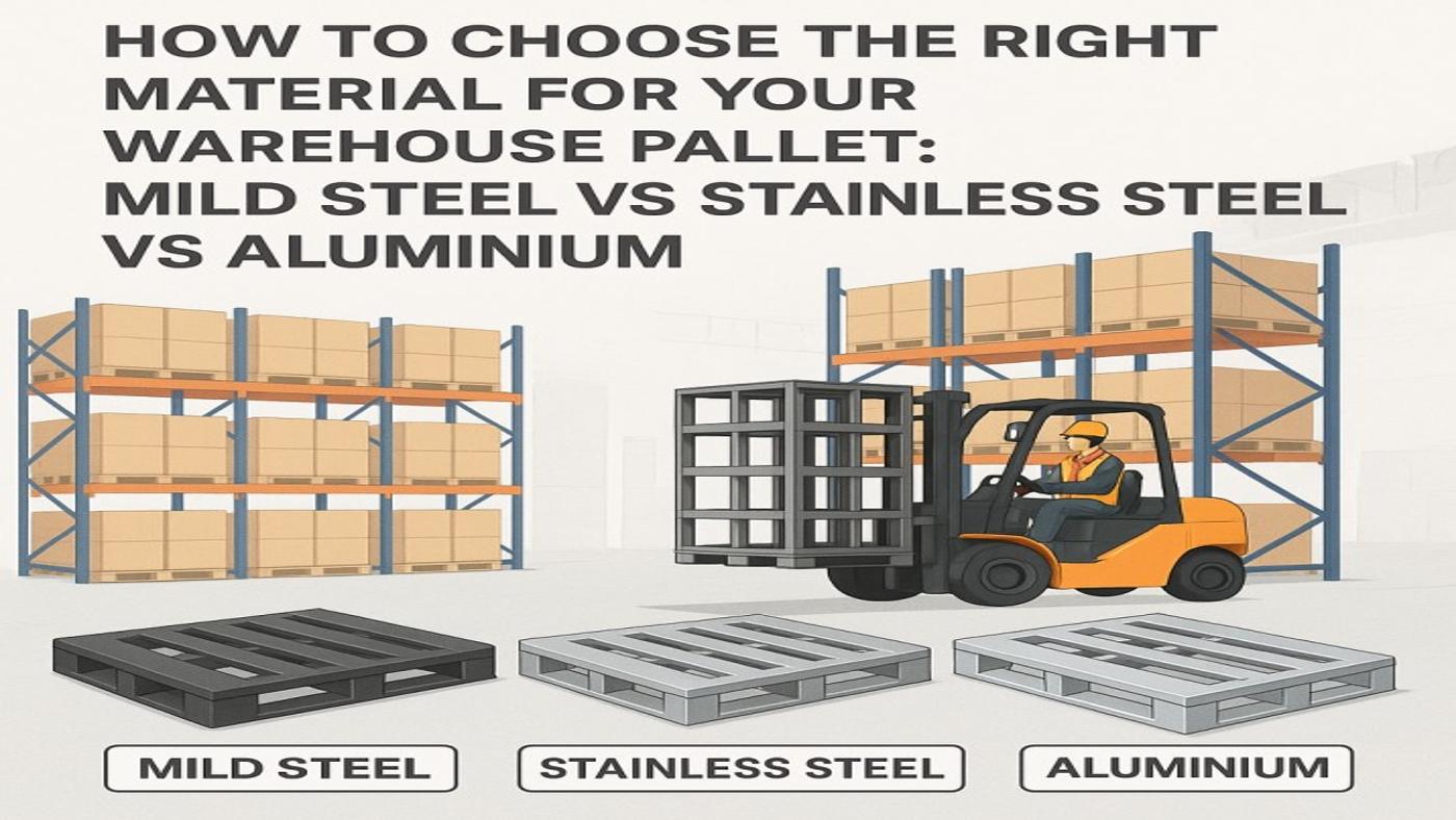 How to Choose the Right Material for Your Warehouse Pallet: Mild Steel vs Stainless Steel vs Aluminium