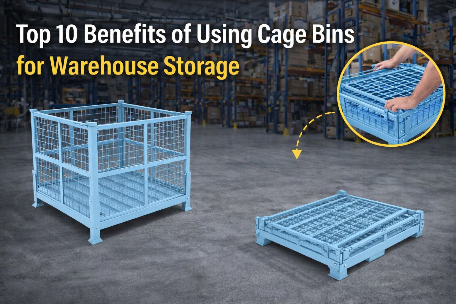 Top 10 Benefits of Using Cage Bins for Warehouse Storage