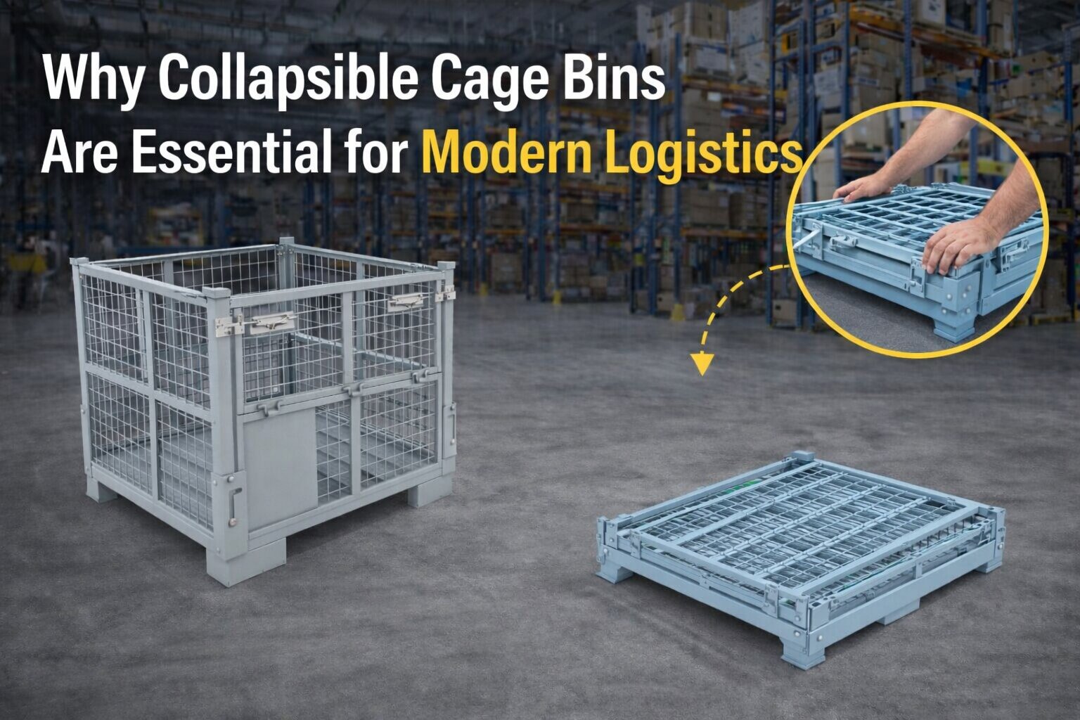 Why Collapsible Cage Bins Are Essential for Modern Logistics