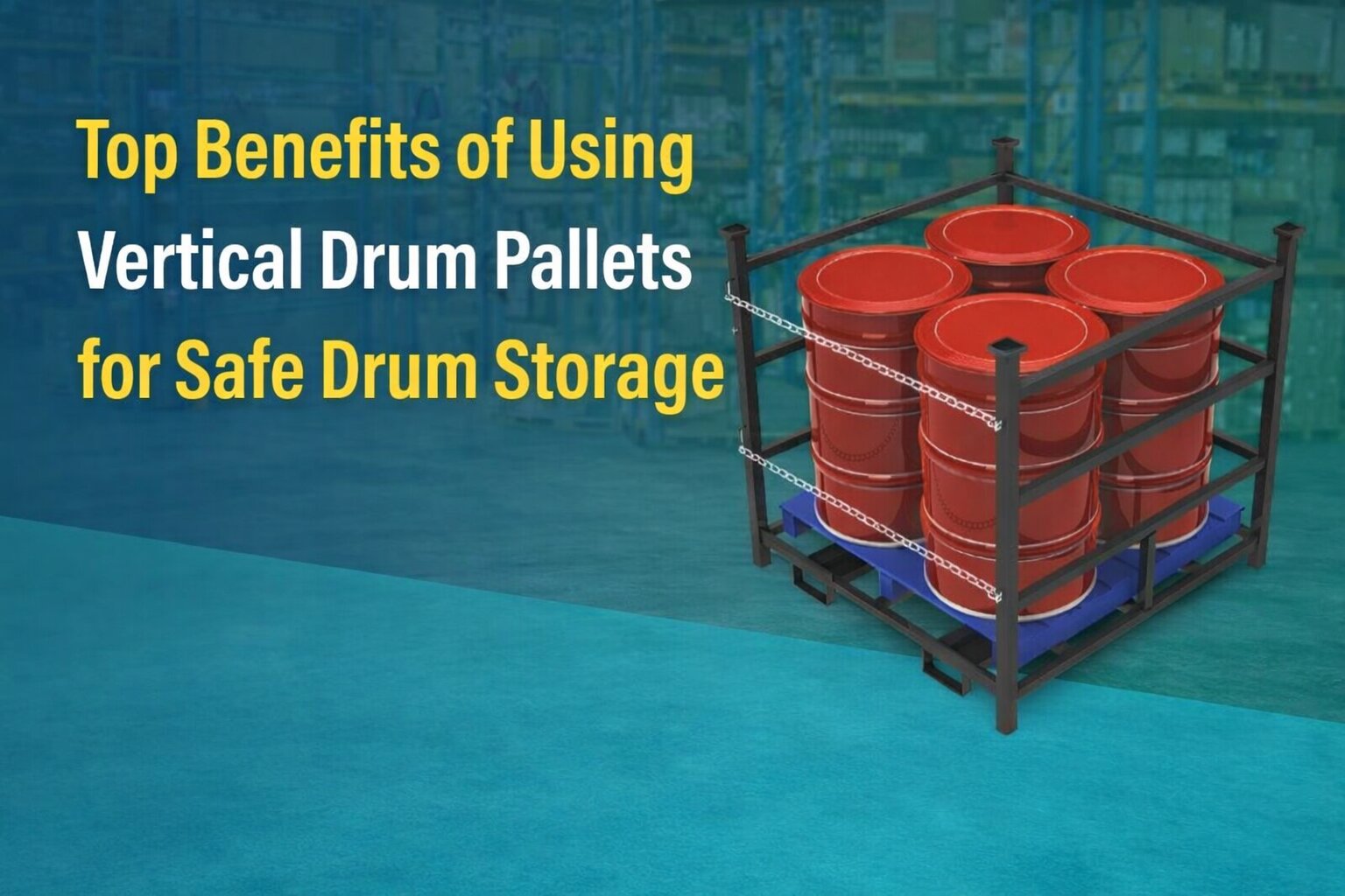 Top Benefits of Using Vertical Drum Pallets for Safe Drum Storage